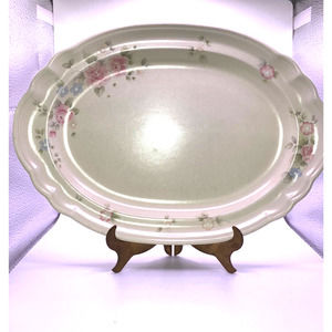 PFALTZGRAFF Tea Rose Oval Platter Stoneware Dinnerware Fine China 14.5" by 10"